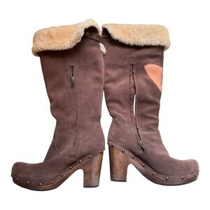 UGG Australia Brown Heeled Boots
